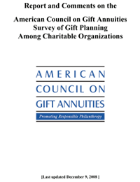 2008 ACGA Survey